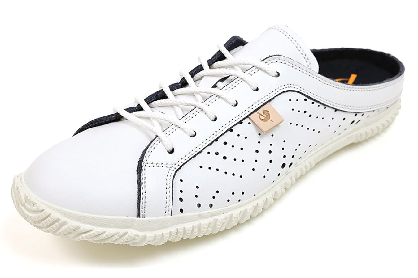 Amazon | スピングルムーブ サボスニーカー ホワイト×ネイビー